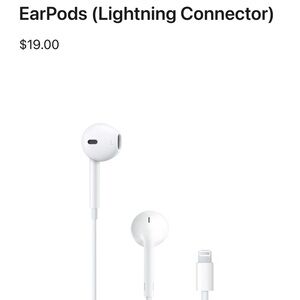 2 Apple White EarPods with Lightning Connector